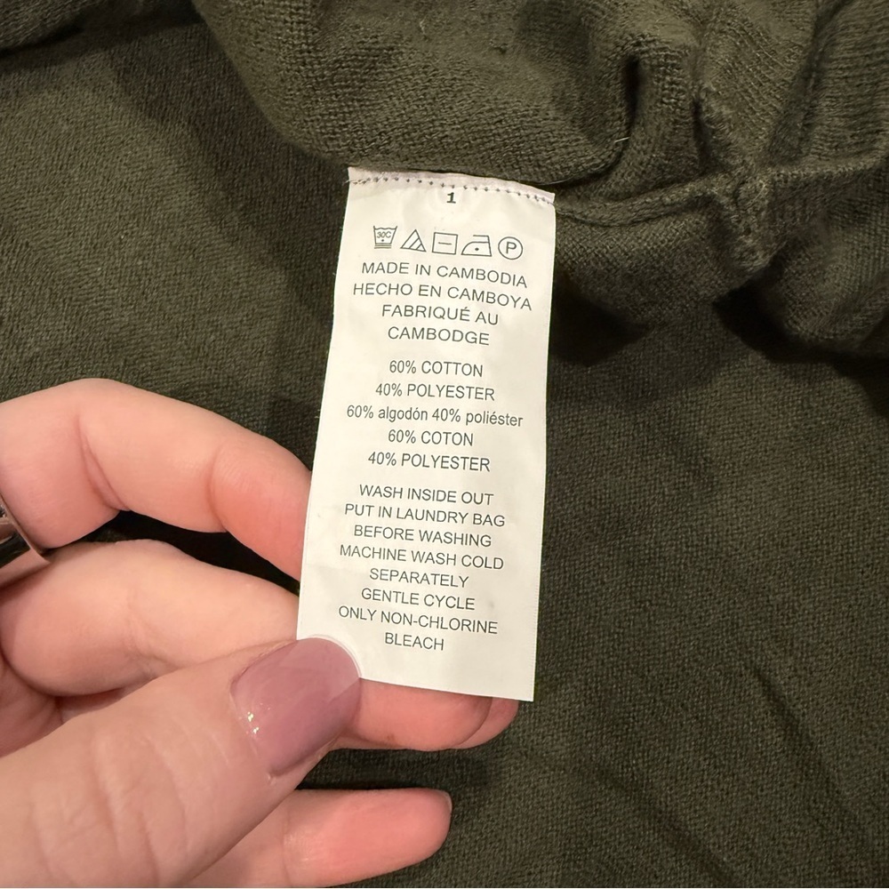 Michael Kors Green Off The Shoulder Sweater - Picture 6 of 8